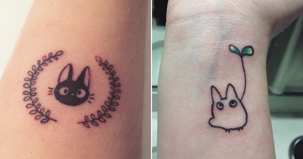 宫崎骏粉丝低调地 让龙猫 小煤炭等等带在身上